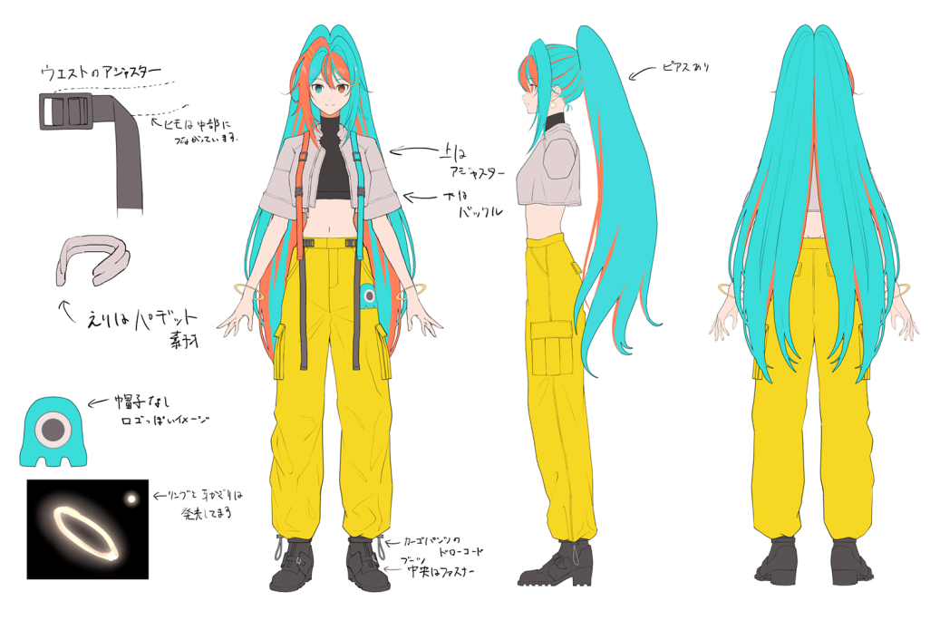 カリキュラム定期レッスン画像（オリジナルキャラクター作り）