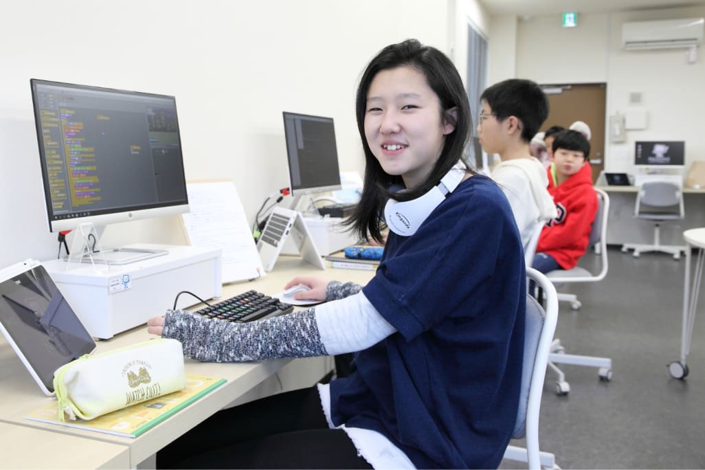 楽しそうに学んでいます。