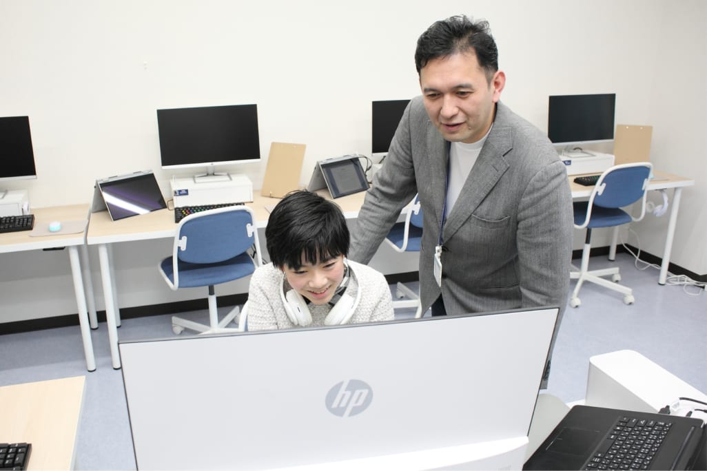 個別指導で自分のペースで学ぶことができます。2