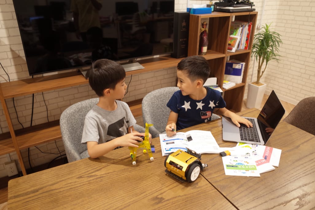 楽しく授業を受けています。