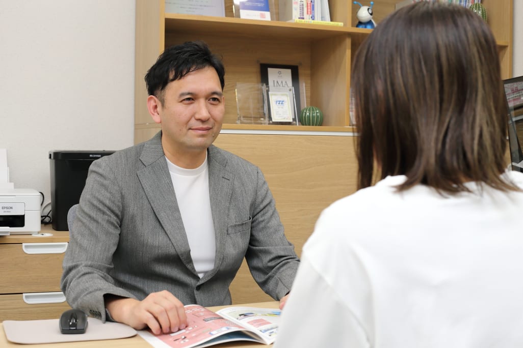 面談やカウンセリングの様子です。