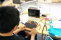 IchigoJamで電子工作に取り組む様子
