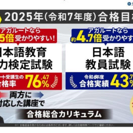 【日本語教員試験・日本語教育能力検定試験】2025年合格目標 合格総合講義／合格総合カリキュラムのイメージ画像