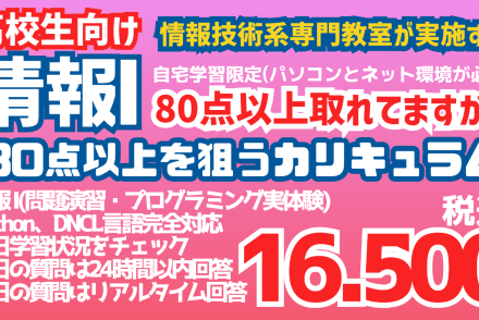 情報Ⅰ(高校生･自宅学習/強化コース)