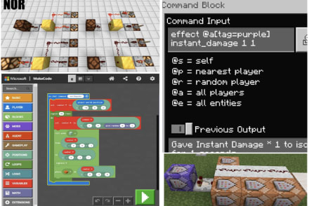 マインクラフトコース(レッドストーン回路編・Make Code編・コマンド編)