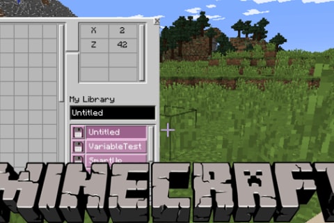 マインクラフト系の各種プログラミングクラスのイメージ画像