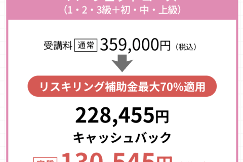 ネイリスト検定・ジェルネイル検定パーフェクトコース【補助金活用で最大70%還元】のイメージ画像