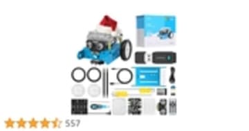 Makeblock mBot ロボット 子ども電動おもちゃ Bluetoothドングル付き STEM教育キット STEMプロジェクト 子供向け コーディング ロボットキット 学習 教育用おもちゃ 工学 電子工学 スクラッチ 8歳 - 12歳 ギフト プレゼント