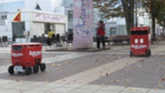 自動配送ロボットが毎日走行 全国初、19日からつくば駅周辺