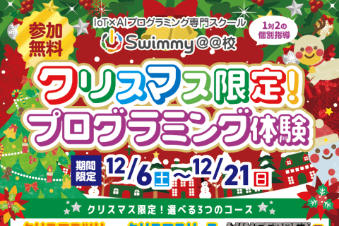 ✨無料体験レッスン！クリスマス限定イベント✨3つの選べるコース！