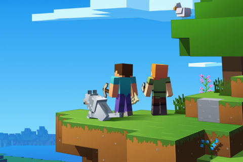 minecraft®の世界でプログラミングができます。