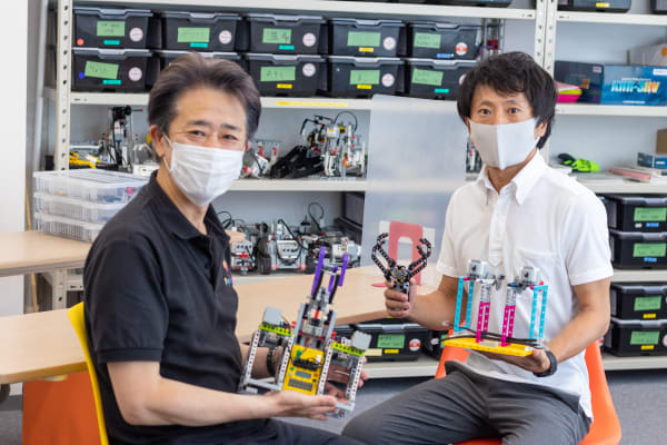 （左）ミマモルメ社長・小坂光彦（右）読売テレビ放送・佐藤智也（撮影：2020年8月）