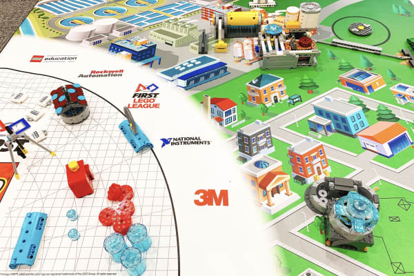 高学年のロボットコースではレゴのコンペティションにチャレンジします！