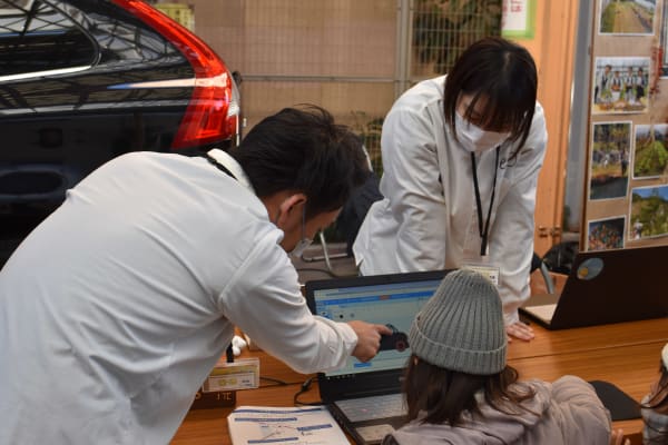 屋外無料体験の様子