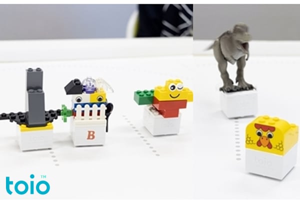 個性豊かなレゴ®を載せたtoio™
