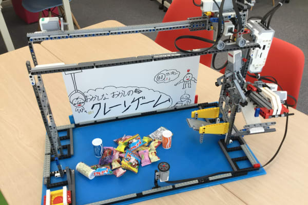 生徒による自由制作（クレーンゲーム）