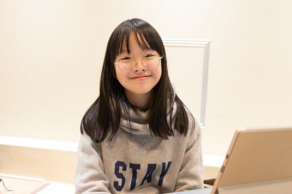 プログラミングが楽しいと言ってくれています。