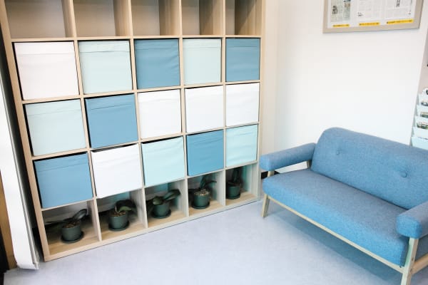 泉中央校の荷物置き場です。