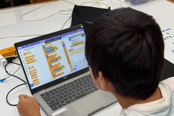 Scratchを利用した授業の様子