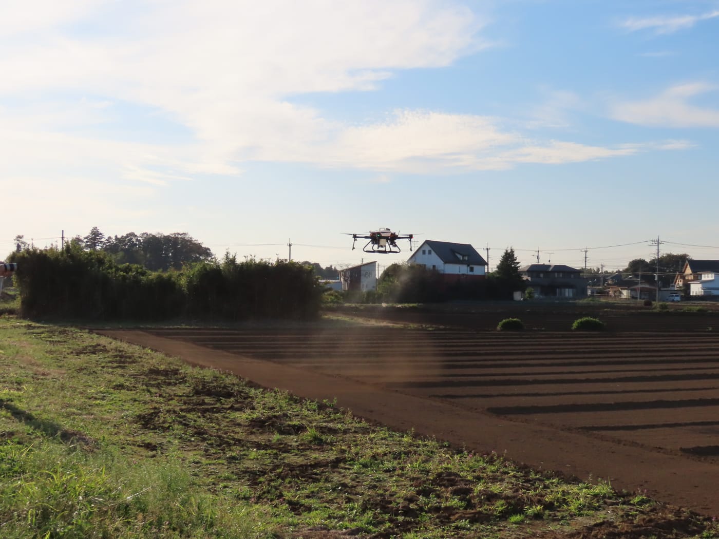 茨城県　ドローンスクール　農薬散布