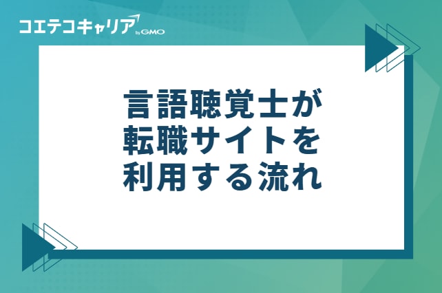言語聴覚士が転職サイトを利用する流れ