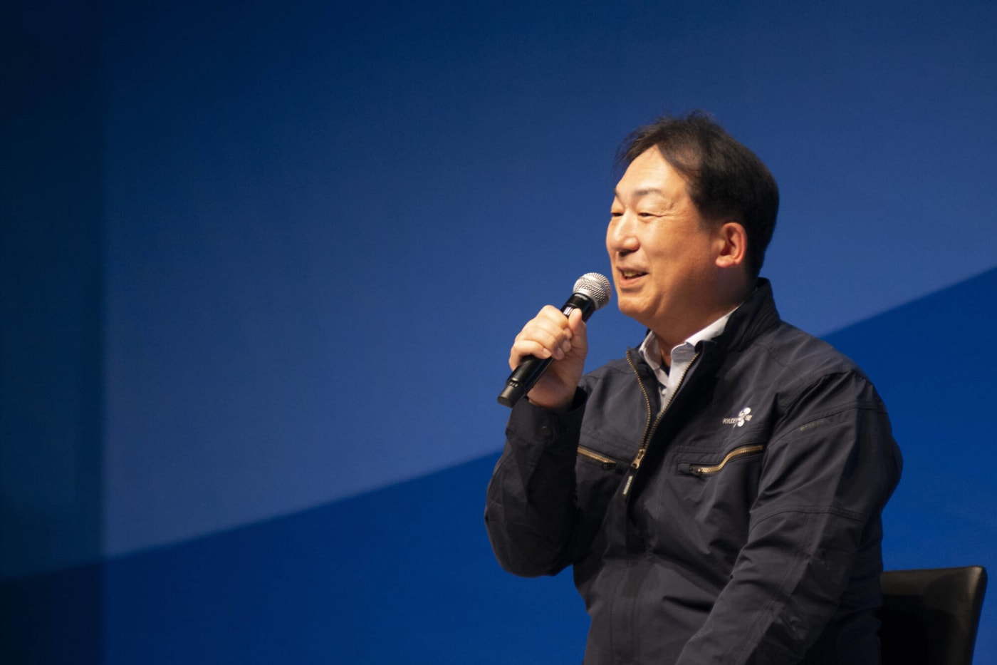 KSD CONNECT2025で話す九電ドローンの立石氏