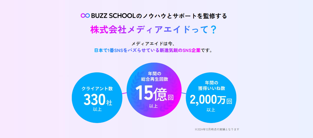 BUZZ SCHOOLの公式サイト画像