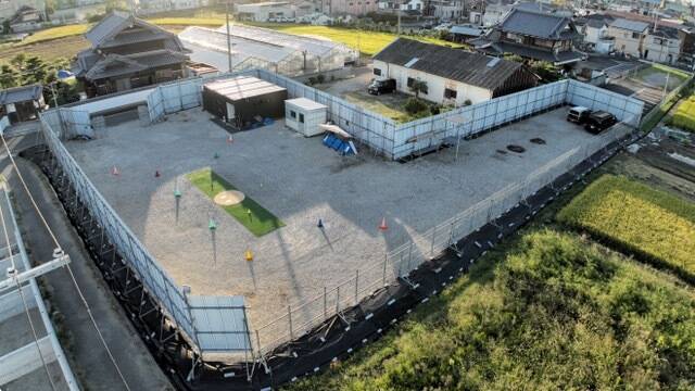 テックドローンスクールの屋外練習場