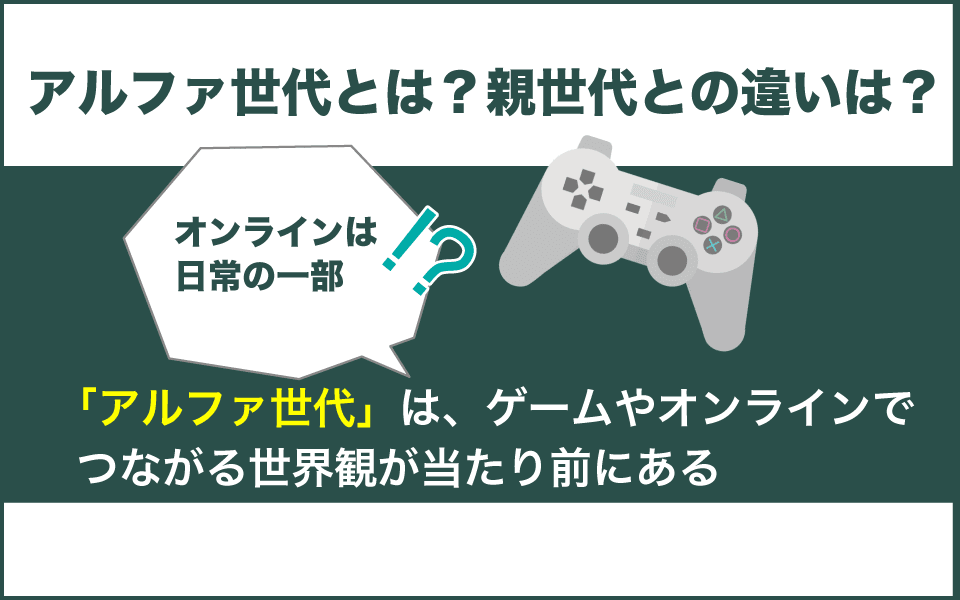小学生=アルファ世代はデジタルネイティブ世代