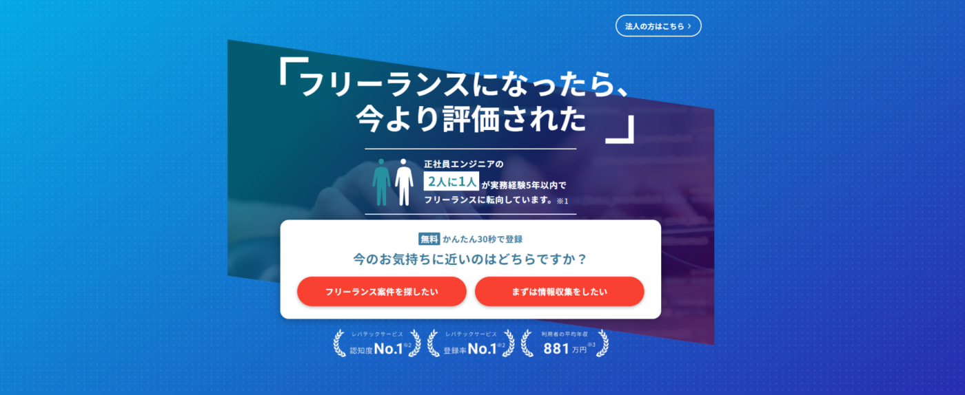 レバテックフリーランス
