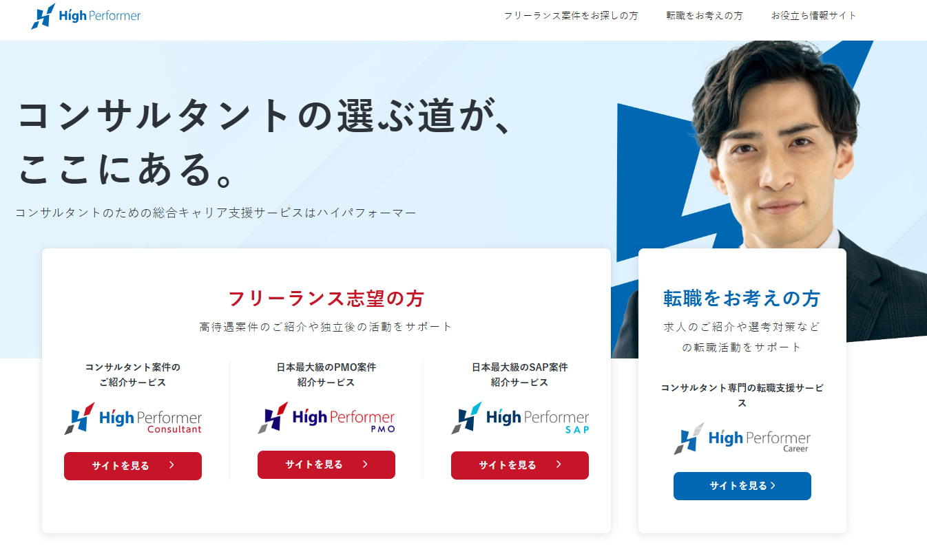 ハイパフォーマーコンサルタントサービストップ画像