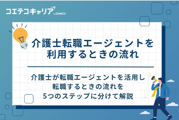 介護士転職エージェントを利用するときの流れ