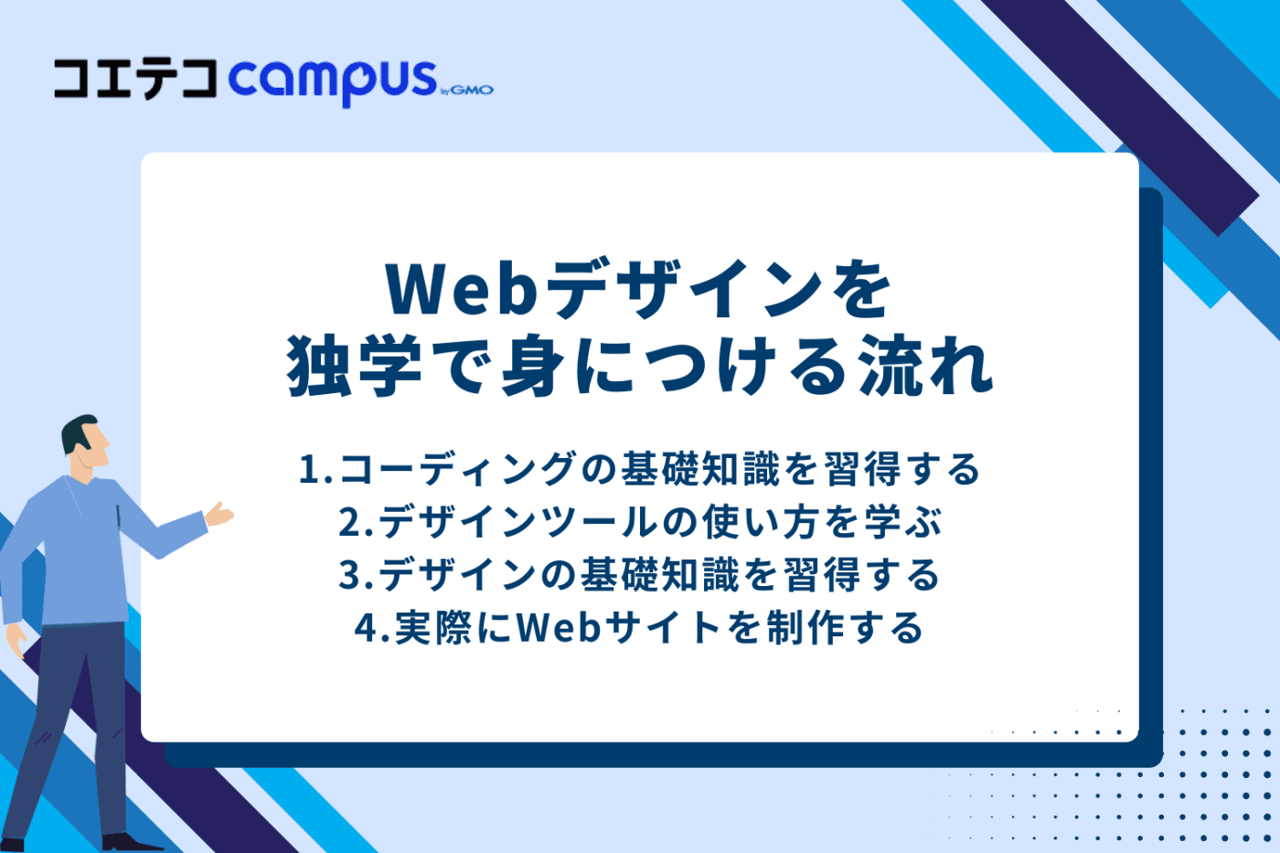 Webデザインを独学で身につける流れ