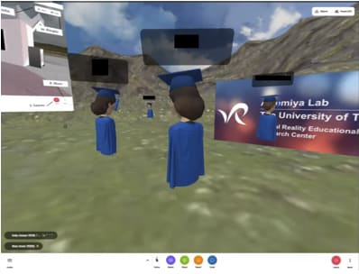東京大学メタバース工学部のバーチャル画面