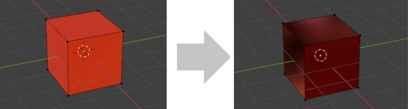 Blenderオブジェクトの変化