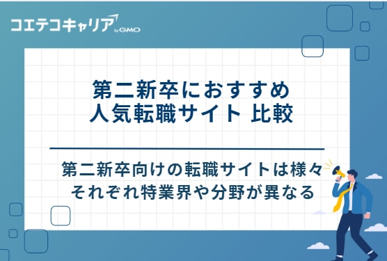 第二新卒におすすめ人気転職サイト 比較9選