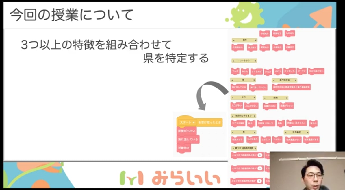 みらいいの模擬授業プログラミング