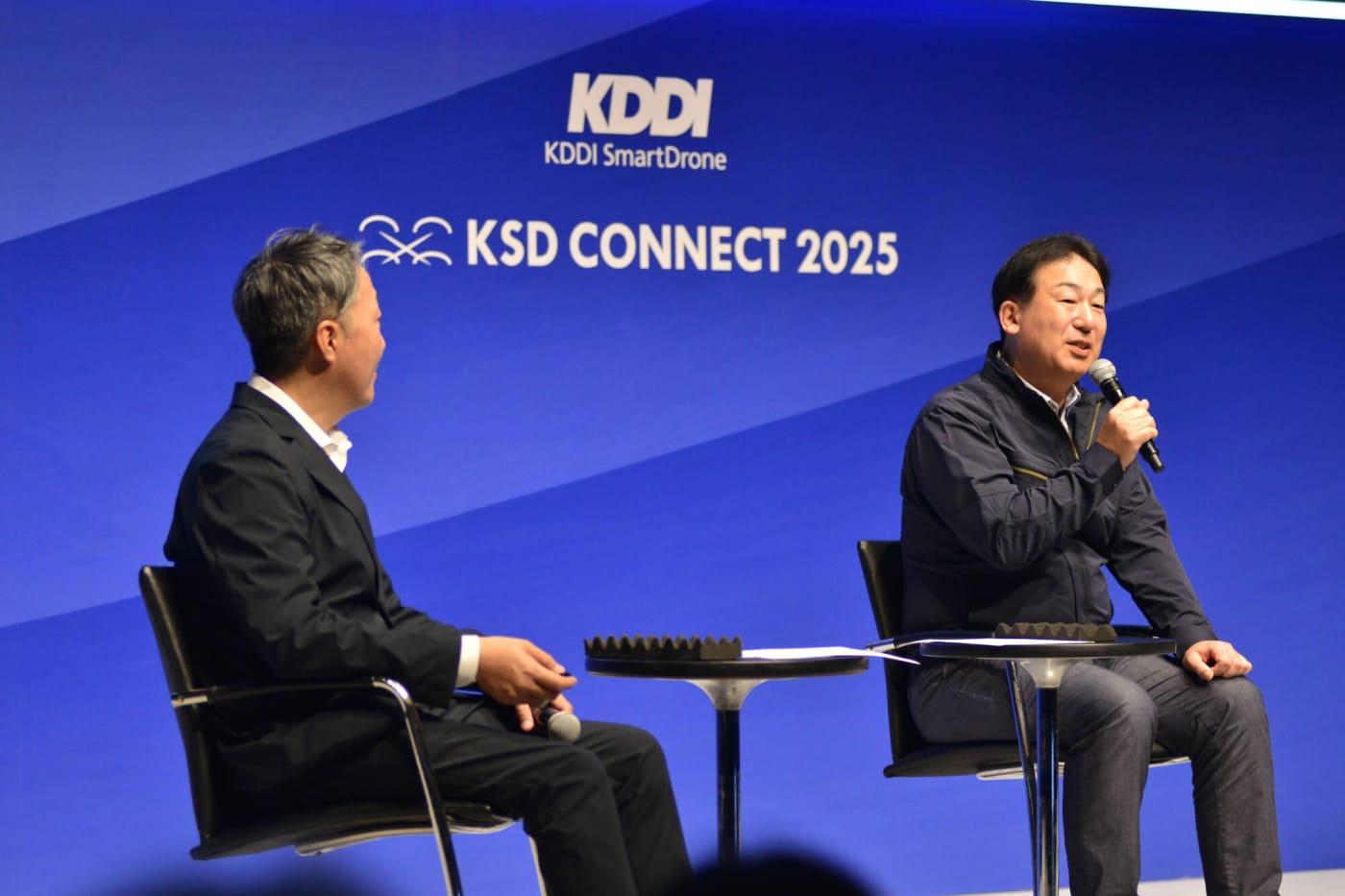 九電ドローン立石氏がKSD CONNECT2025に登壇し話す写真