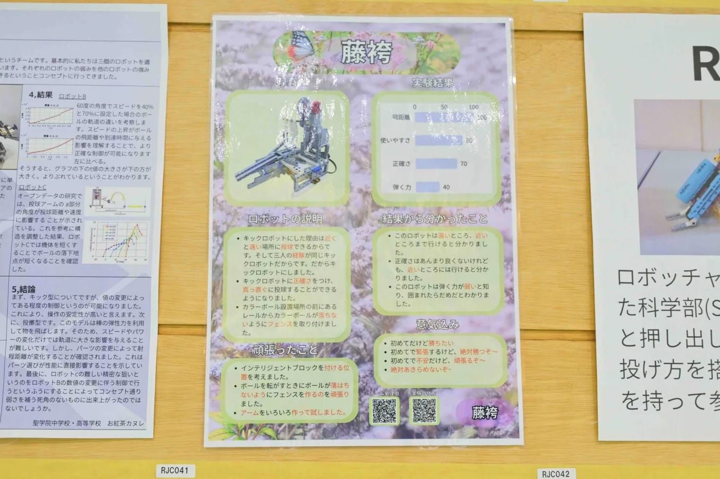 ロボッチャ®ジャパンカップ2025でポスター賞を受賞した藤袴(京都・GKC烏丸二条教室)の作品