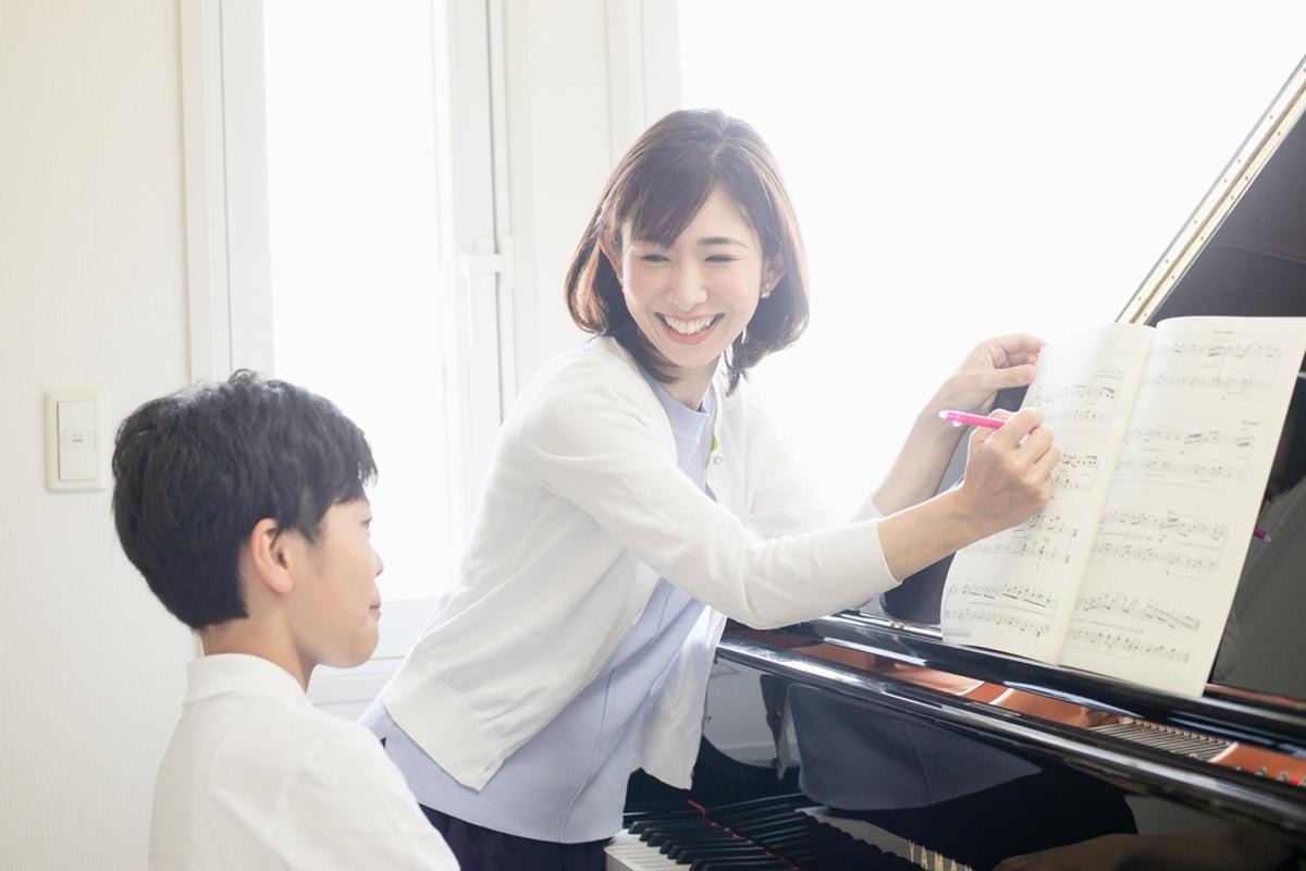 ピアノレッスンの様子