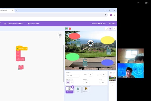 プログラミングの様子ベーシックコース