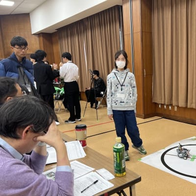 ロボカップジュニア競技会参加の様子