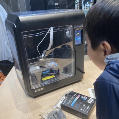 3Dプリンターで遊べるよー。