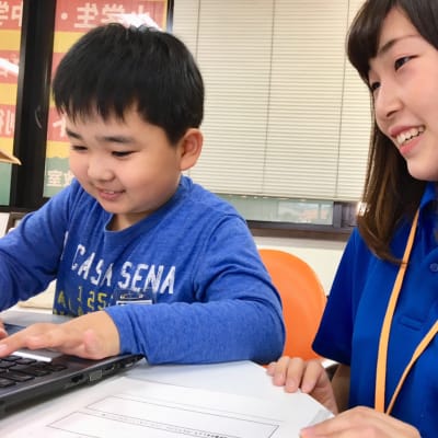 レッスンは少人数制で先生と楽しくお話ししながらレッスンを進めます。