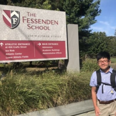 アメリカ名門中学Fessendenに入学した生徒も