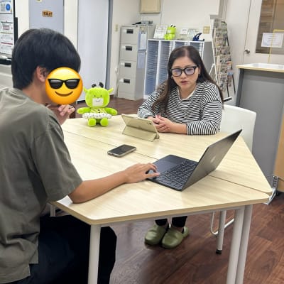 真剣に説明中‼