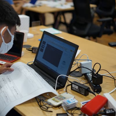 プレゼンテーションの練習なども行います。