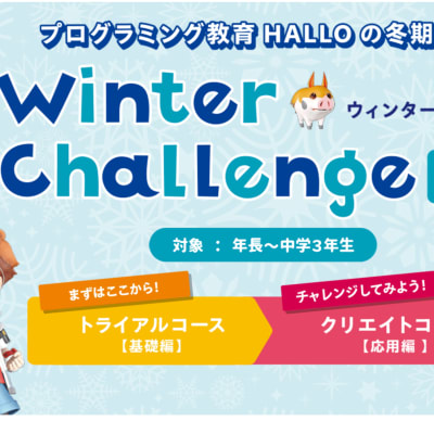 【冬期講習の申込受付中！】この冬だけのトライアルコースで、プログラミングの基礎を学ぶ4日間⛄
