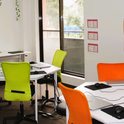 教室内は落ち着いた学習環境です