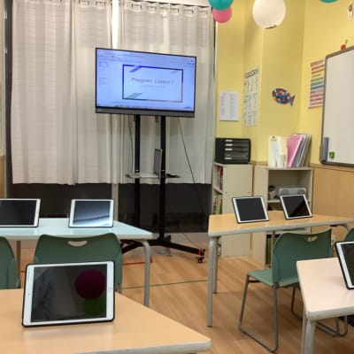 広々とした教室です。